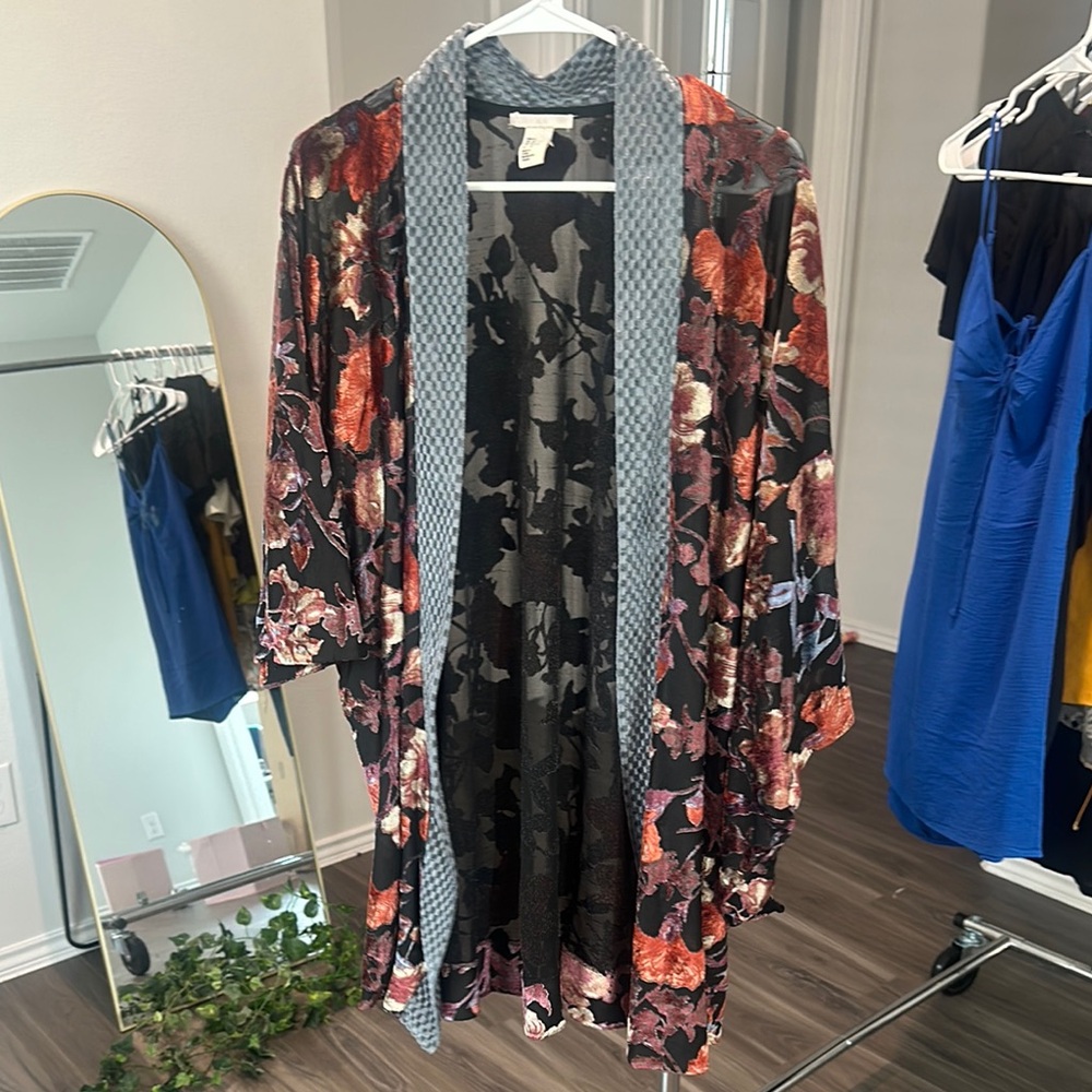 H&M Multicolor Floral Kimono